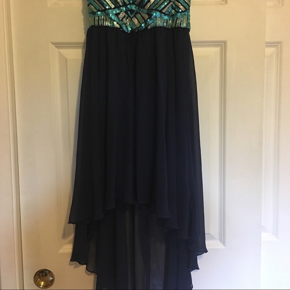 As U Wish Blue prom dress - Picture 2 of 4